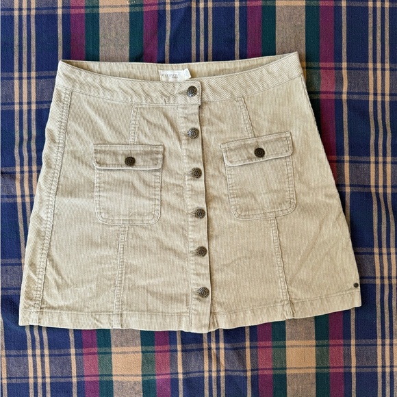 Element Eden Corduroy Button Down Mini Skirt - Picture 1 of 9